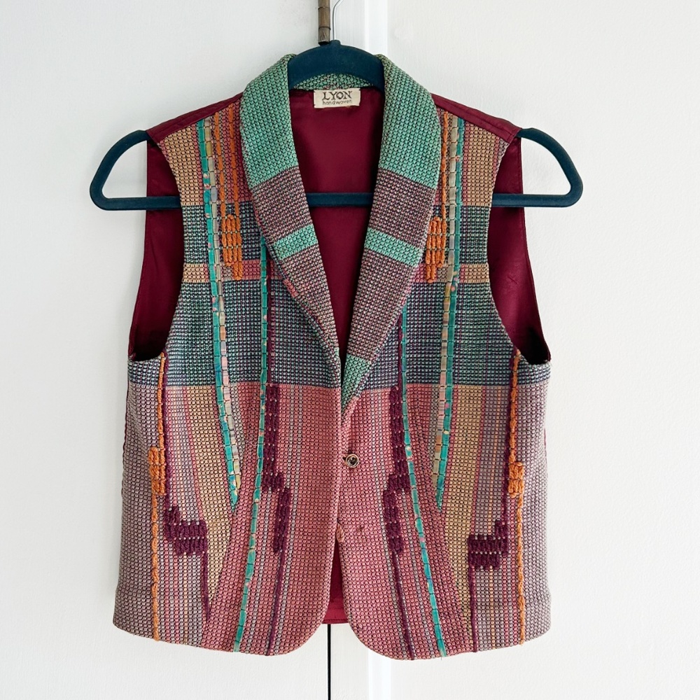Vintage Woven Tapestry Vest